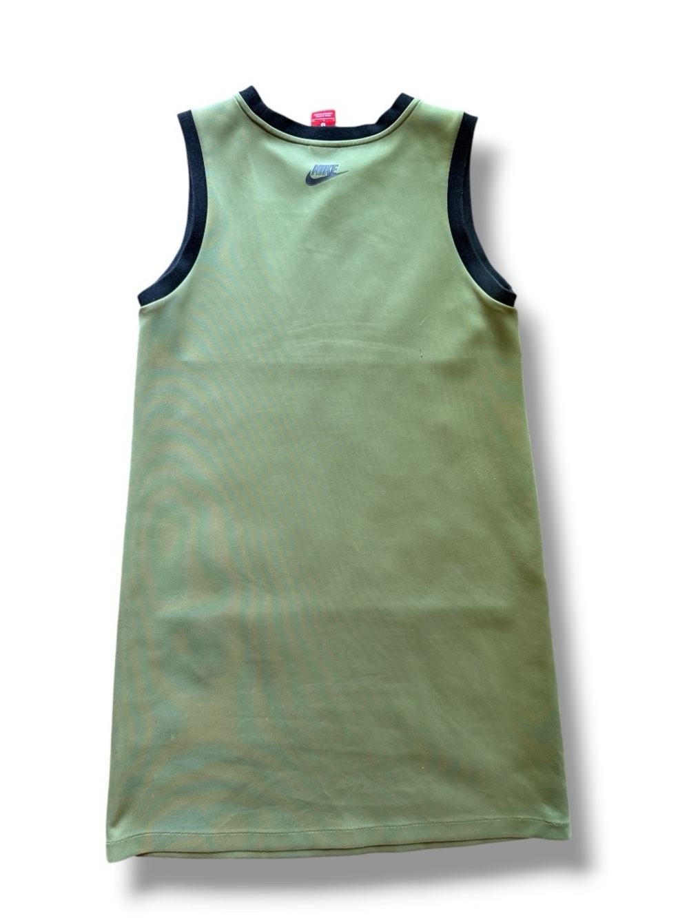 Nike "Irrelevant" Logo Green/Black Color Block Sleeveless Shift Dress Size Small - Picture 5 of 10
